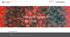 Desktop Screenshot of biomimeticsummit.com